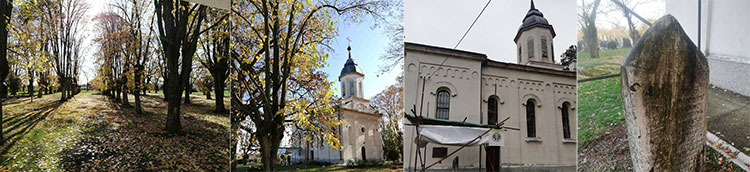 Crkva Svetog Ilije i porta gde se nalazi Spomenik na mestu smrti despota Stefana Lazarevića u selu Markovac